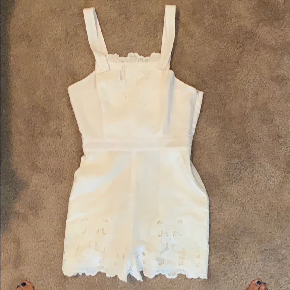 White BCBG Romper NWOT